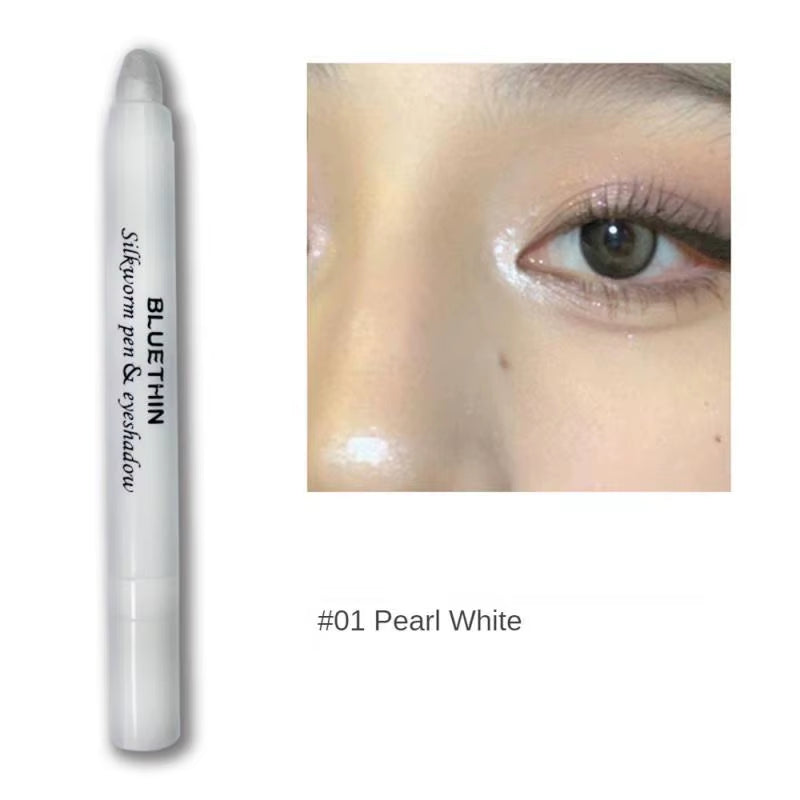 Highlighter Stick Cool Shimmer Shiny Pen 2 Color Eyes Makeup Glitter Eyeshadow Pen Face High Light Stick High Gloss Pen