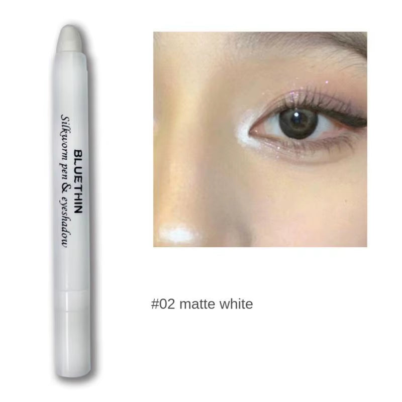 Highlighter Stick Cool Shimmer Shiny Pen 2 Color Eyes Makeup Glitter Eyeshadow Pen Face High Light Stick High Gloss Pen